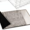 Explore Land Dog Crate Pan Cover Soft Plush Anti Slip-0