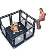 Zikopomi Dog Playpen Royal Blue Pet Fence Safe Spacious-5