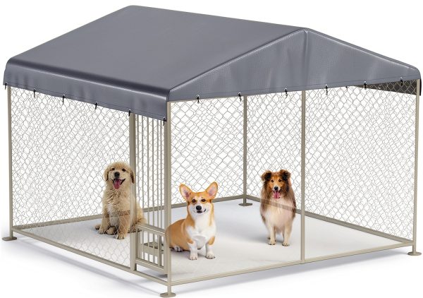 LYBOSH Dog Kennel Cover Waterproof Windproof Pet Enclosure-2