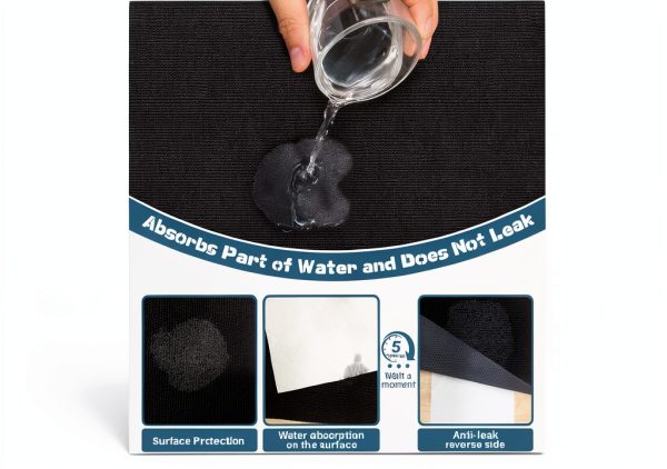 Wibeelee Dog Crate Mat Extra Large Non Slip Floor Protector-2