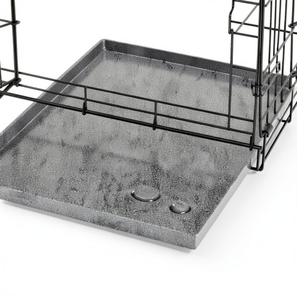 MidWest Homes Dog Crate Pan Leak Proof Metal Replacement-5