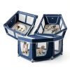 Zikopomi Dog Playpen with Pee Pad Royal Blue Indoor Pet-6