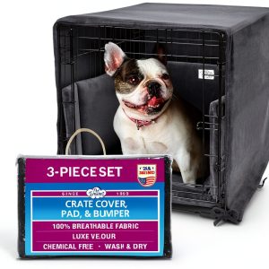 Pet Dreams Dog Crate Cover Bumper Set Breathable Chemical-0