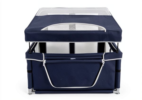 Zikopomi Dog Playpen with Pee Pad Royal Blue Indoor Pet-1