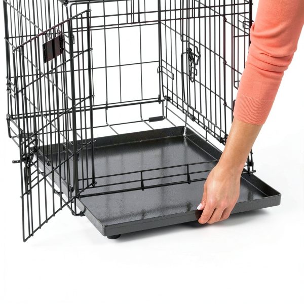 MidWest Homes Dog Crate Pan Leak Proof Metal Replacement-7