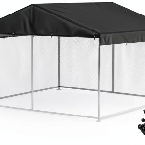 LYBOSH Waterproof Dog Kennel Cover Outdoor Pet Protection-0