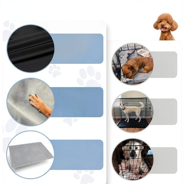 Explore Land Dog Crate Pan Cover Quiet Anti-Slip Machine-3
