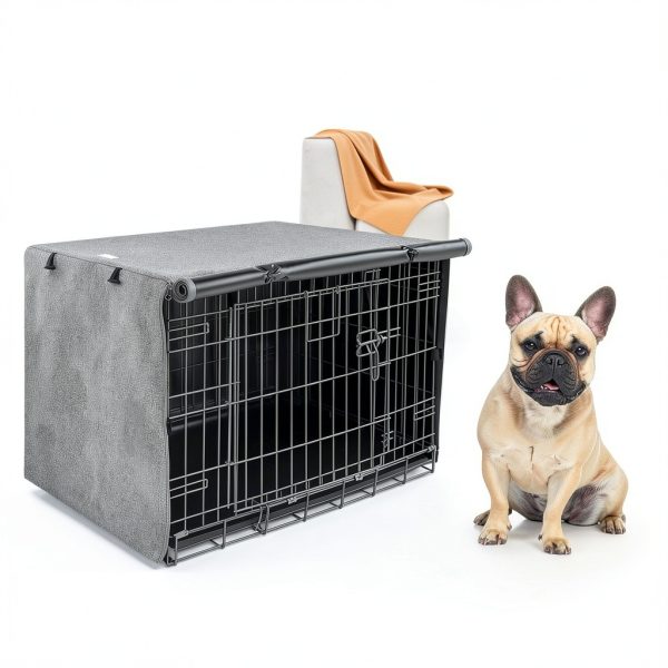Seiyierr Dog Crate Cover Durable Polyester Kennel Cover-5