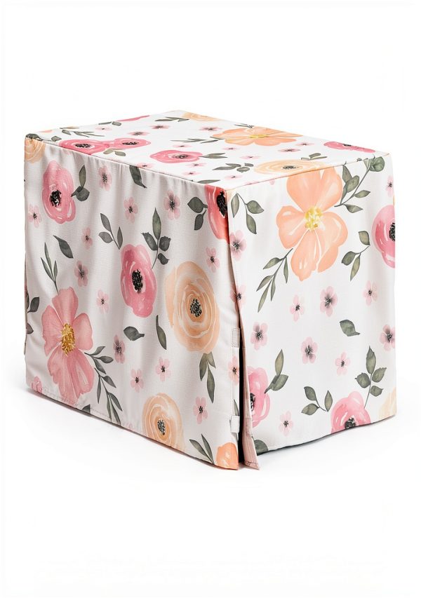 Dog Crate Cover Sweet Jojo Designs Floral Machine Washable-4