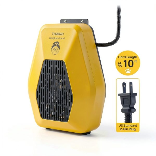 TURBRO Dog House Heater 800W Wall Mount Pet Heating-6