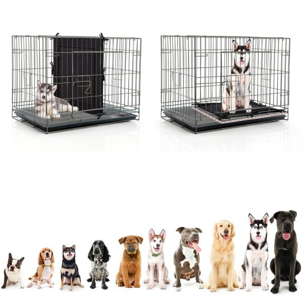 Thyle Dog Crate Divider Panel Oxford Cloth Easy Installation-2