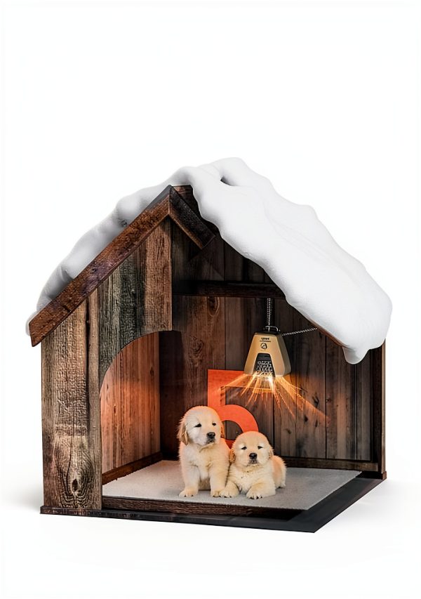 TURBRO Dog House Heater 800W Wall Mount Pet Heating-1