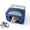 Fuhuisheng Dog Playpen Royal Blue Indoor Pet Playpen-3