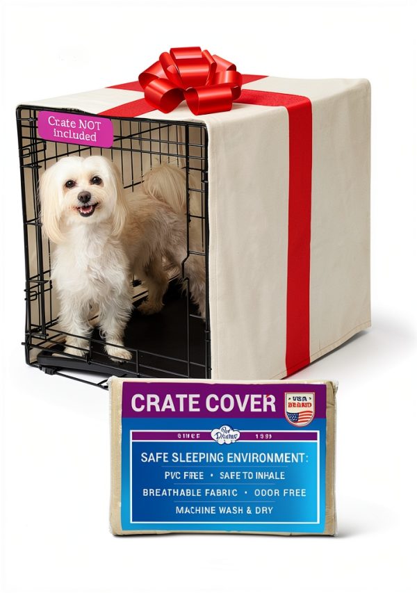 Pet Dreams Dog Crate Cover Breathable Cotton Kennel Cover-0