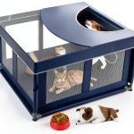 Fuhuisheng Dog Playpen Royal Blue Indoor Pet Playpen-0