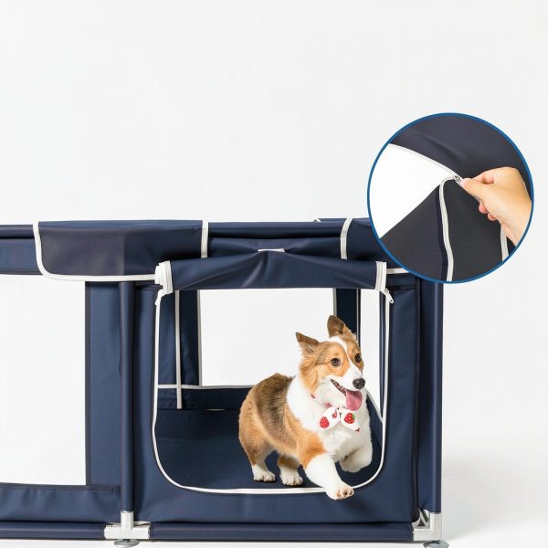 Zikopomi Dog Playpen Royal Blue Pet Fence Safe Spacious-1