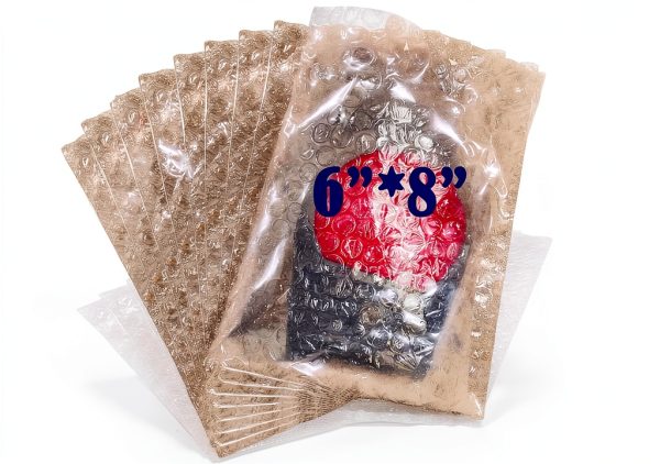 Evadow Clear Bubble Wrap Pouches 6x8 Plastic-0