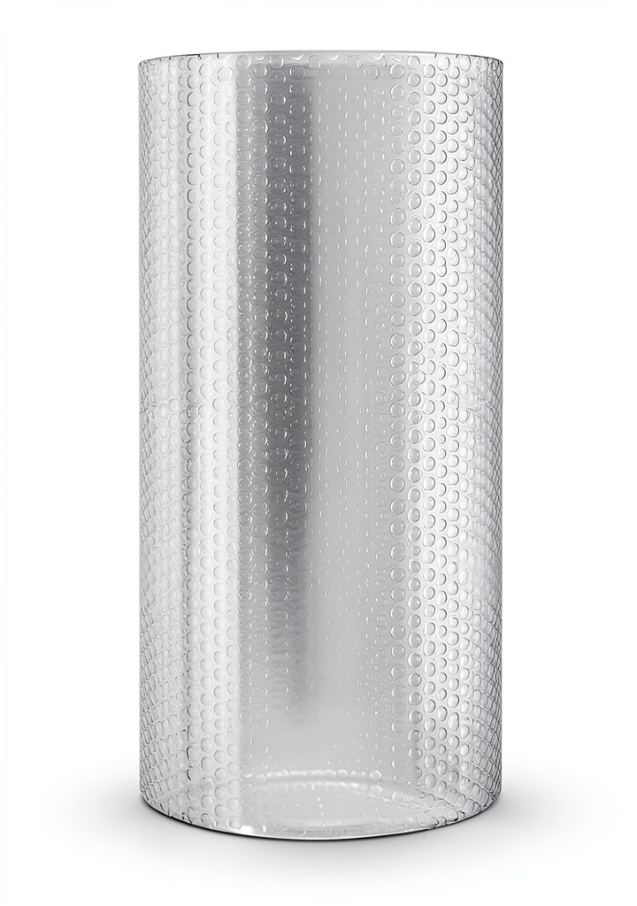 Clear bubble wrap roll