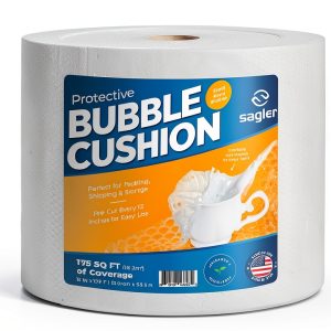 Sagler Small Bubble Wrap 12x175ft 2 Pack Clear Protective Cushion-0