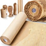 MINHAO Honeycomb Packing Paper Roll 15x230 Brown Eco Cushion-0