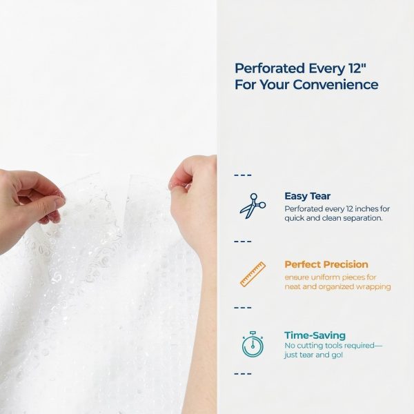 Sagler Small Bubble Wrap 12x175ft 2 Pack Clear Protective Cushion-5