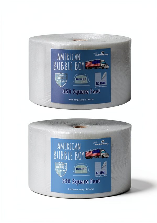 American Bubble Boy 12" Wide Bubble Wrap 2 Rolls 700 sq ft-1