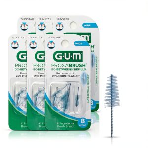 GUM Proxabrush Interdental Brush Refills Model 614RQF MP Soft Bristles-0