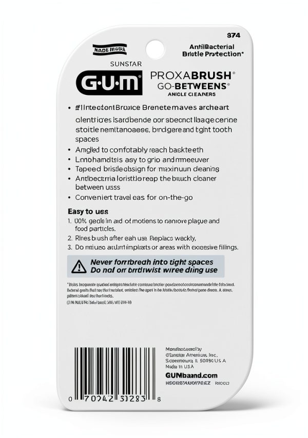 GUM Proxabrush Go-Betweens Interdental Brush 4 Count Pack of 4-4