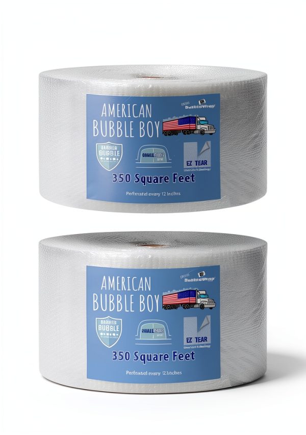 American Bubble Boy 12" Wide Bubble Wrap 2 Rolls 700 sq ft-0