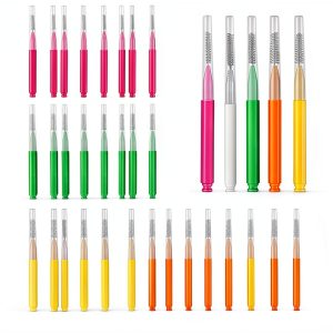 Interdental Brush Set YEERSUO 80 Count Pack with 5 Colors-0