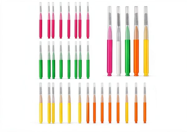 Interdental Brush Set YEERSUO 80 Count Pack with 5 Colors-0