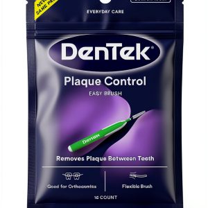 DenTek Easy Brush Plaque Control Interdental Cleaners 16 Count White-0