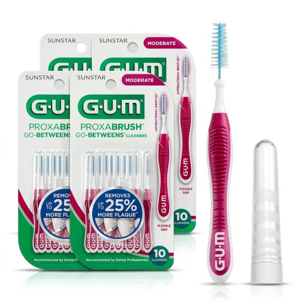 GUM Proxabrush Go-Betweens Moderate Interdental Brush Model 3612ECM4-0