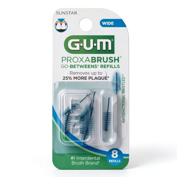 GUM Proxabrush Interdental Brush Refills Model 614RQF MP Soft Bristles-9