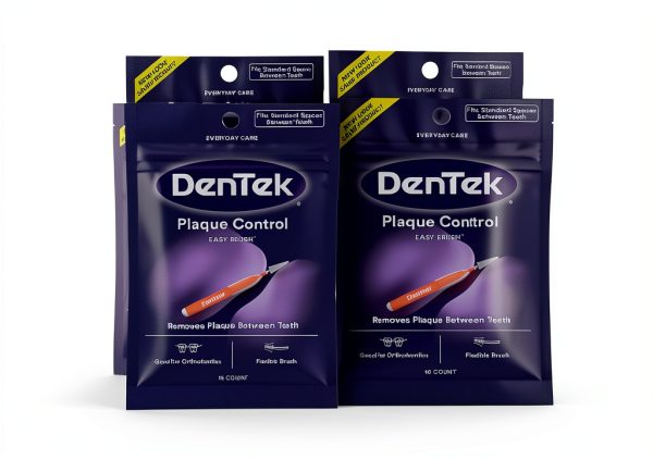 DenTek Easy Brush Advanced Clean Interdental Cleaners 16 Count 6 Pack-0