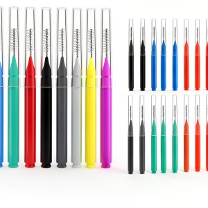 100 Pcs Interdental Brushes, 6 Sizes Braces Flossers for Cleaner Braces Brush Soft Dental Brushes Toothpicks Dental Floss Picks Dental for Braces Oral Cleaning(10 Colors)-0