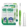 GUM Proxabrush Go-Betweens - Tight - Interdental Brushes - Soft Bristled Dental Picks for Plaque Removal Health - Safe for Braces & Dental Devices, 10 Count (Pack of 4)-0